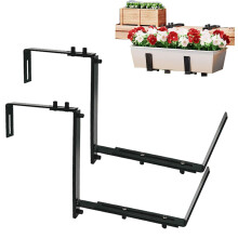 Flower box holder without drilling, adjustable UVresistant balcony box holder