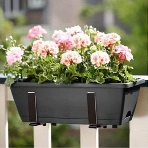 Flower box holder without drilling, adjustable UVresistant balcony box holder 1