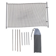 Ersatz-Grillrost für Char-Broil- und Weber-Grills, faltbar, robust, gleichmäßige Hitzeverteilung, langlebig, lebensmittelechter Edelstahl
