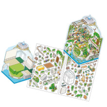 DIY Scene Make Sticker Cartoon Landscape-Garden Restaurant