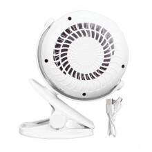 Mini-Ventilator mit 360-Drehung, tragbarer Clip-Ventilator, batteriebetriebener Kinderwagenventilator für den täglichen Gebrauch, klingenloses