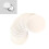 100Pcs White Circular Paper Button Maker Circle Paper For-75mm 3