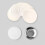 100Pcs White Circular Paper Button Maker Circle Paper For-75mm 4