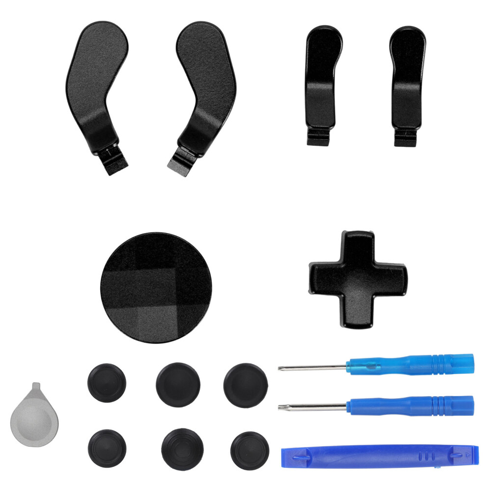 Customizable Elite Controller Upgrade For Xbox One Elite Series 2, Replacement Interchangeable Hair Trigger Locks With Stainless Steel Paddles, Magnet 9416038690839