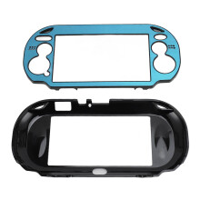 Lichtgewicht beschermhoes van aluminiumlegering voor PS Vita PSV1000, kristalheldere harde hoes met gezandstraald oppervlak, hoogwaardig materiaal,