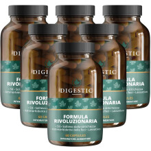 (360 capsule (6 flaconi)) Digestic - Lassativo per Sollievo dalla Costipazione, Ammorbidente per Feci, pulizia del colon, gas, gonfiore, naturali