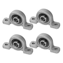 Pack of 4 KP08 Pillow Block Bearings 8 mm Bore Bearing Housing Zinc Alloy P6 (ABEC3) Ref: 1210