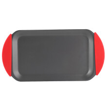 Carbon Steel Bakeware Set, Non-Stick Baking Sheets With Silicone Handle Pans, Oven Safe Up To 450F, Multifunctional And Multipurpose For Various