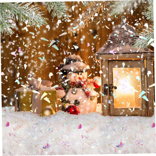 Christmas Artificial Snow Powder, Sparkling Snowflakes for Tree Decorations 1