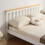 Comfy Living (4ft6 Double, White) Riga Wooden Bed Frame 3