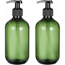 Robuste, dickwandige Kunststoffflasche, auslaufsicheres Design, ideal für Reisen, zum Dosieren von flüssiger Lotion in Küche und Bad (2 x 500 ml)