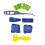 15PCS Caulking Removal Tool Kit With 9 Pad Size No-Blue scraper 1