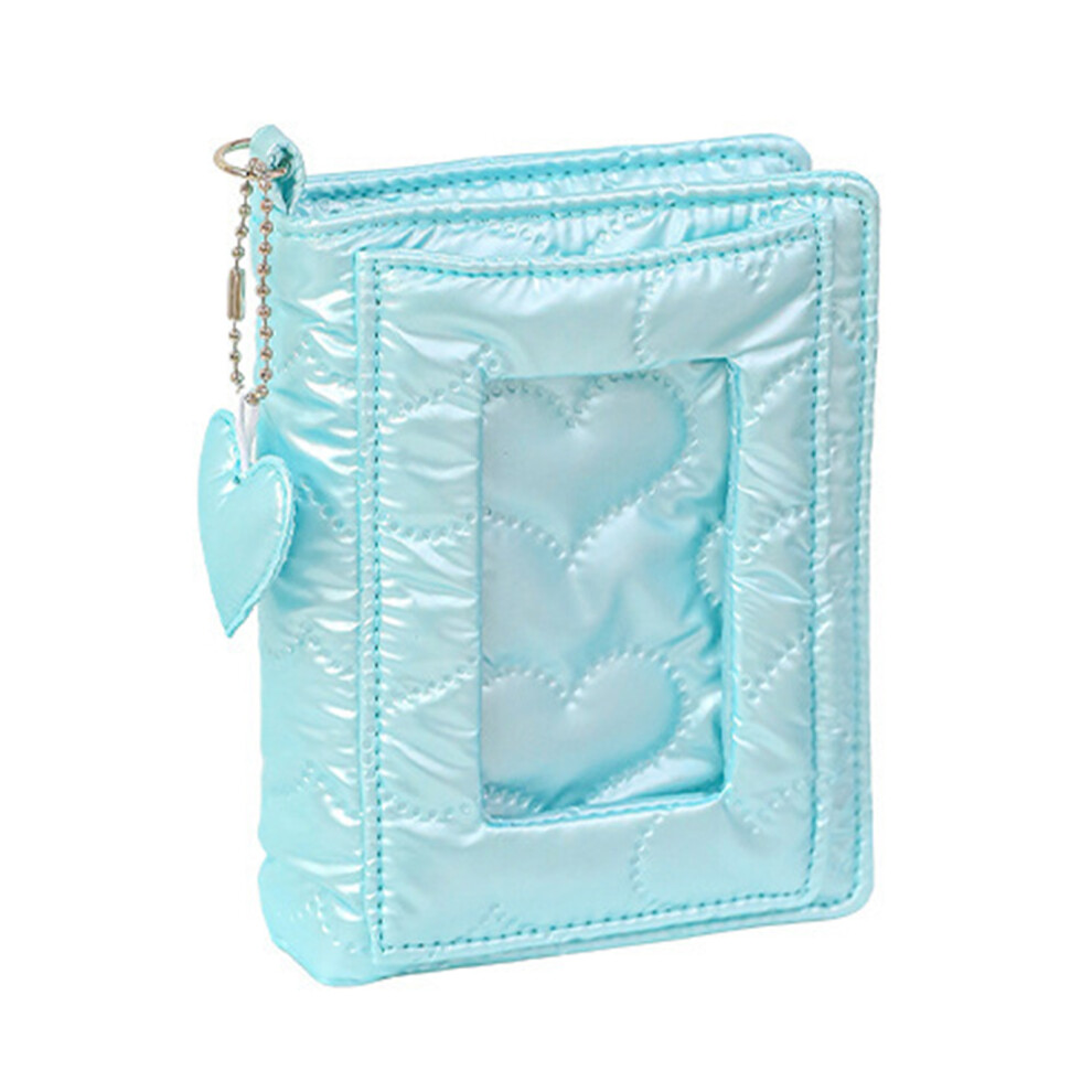 5 Holes Binder Notebook With Refill Paper 11X13.8cm Pu 5- Blue 7696001257777