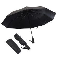 Ombrello automatico con robusto telaio in fibra di vetro, antivento, compatto, con protezione UV, impermeabile, portatile, da viaggio, facile da