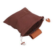 Picking Collect Hunting Reusable Mushroom Net Harvest Vegetable Large Sack Dark Brown Canvas