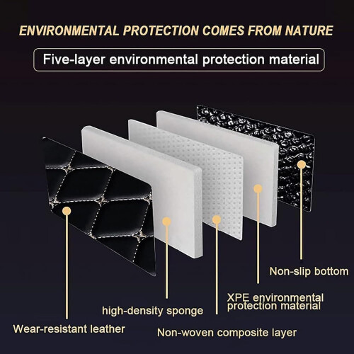 Car Leather Boot Liner Mats For Jeep Compass 20072017, Cargo Liners, AntiScratch And AntiSlip Trunk Protector Pad 1