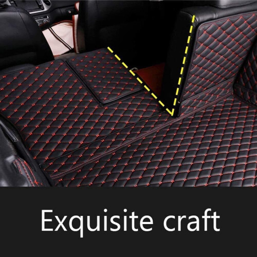 Waterproof Full Coverage AntiSlip Leather Car Boot Liner Black for VW TCross 2019+ 1