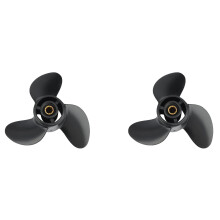 2 x Outboard Propeller for Mercury Mariner 4Hp 5HP 6HP 7.8 x 9 Boots Screw 3 Blades 12 Spline Marine Engine Part Ref: 9208
