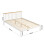 Comfy Living (5ft Kingsize, White) Riga Wooden Bed Frame 2