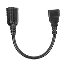 Prodlužovací napájecí kabel NEMA5-15R5-20R s adaptérem IEC320C20 samec-samice, kompatibilita s vyšší bezpečností a výkonem, odolné