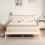 Comfy Living (5ft Kingsize, White) Riga Wooden Bed Frame 4