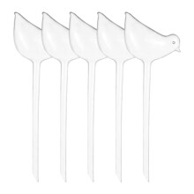 5pcs Birdshaped Plant Watering Bulbs Selfwatering Lamps Automatic Irrigation System Automatic Waterer for Outdoor Flower Steps, Clear Ref: 6396
