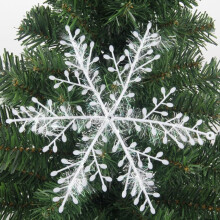 30 x 23cm Artificial PVC Snowflakes for Holidays 23 cm Ref: 6371