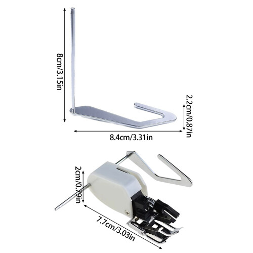 Sewing Machine Side Cutter Presser Foot with Guide Rod for 2