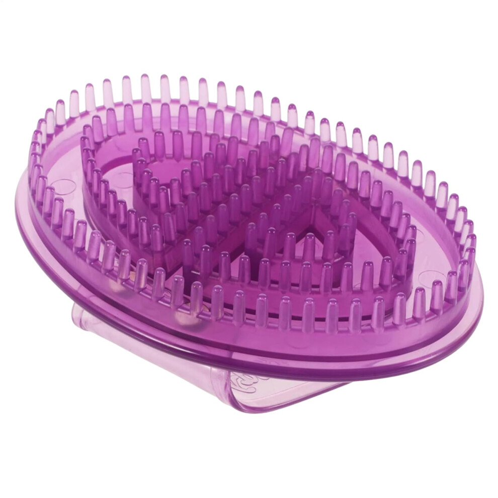 Massage brush, meridian acupressure massager, silicone hand acupressure brush for muscle relaxation in neck tension, arms, and legs.