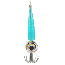 Jig per calamari con lampada LED luminosa, illuminazione automatica per la pesca in acque profonde, ampia applicabilità per acqua dolce e salata,