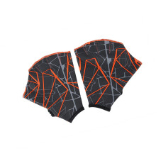 Effective swimming training gloves adjustable for adults pool water grey orangeM Ref: 5768