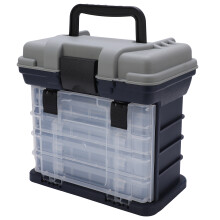 Caja de aparejos de pesca para exteriores, práctica caja organizadora para pesca en agua dulce y salada, organización sin esfuerzo del equipo de