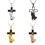 Bijoux de crémation confortables, pendentif main croisée,-argent 2