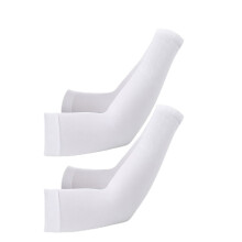 Cooling compression sleeves, Breathable cooling forearm protectors for men, Light sun protection For fishing cycling driving gardening White Ref: 1600