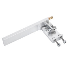 Ricambio per barca RC: timone con aspirazione dell'acqua, timone in alluminio compatibile con motore brushless con boccola autolubrificante, leggero