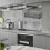 Kitchen wall storage shelf, wallmounted basket, punch hanging organizer (Black) 2