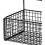 Kitchen wall storage shelf, wallmounted basket, punch hanging organizer (Black) 4