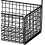 Kitchen wall storage shelf, wallmounted basket, punch hanging organizer (Black) 5