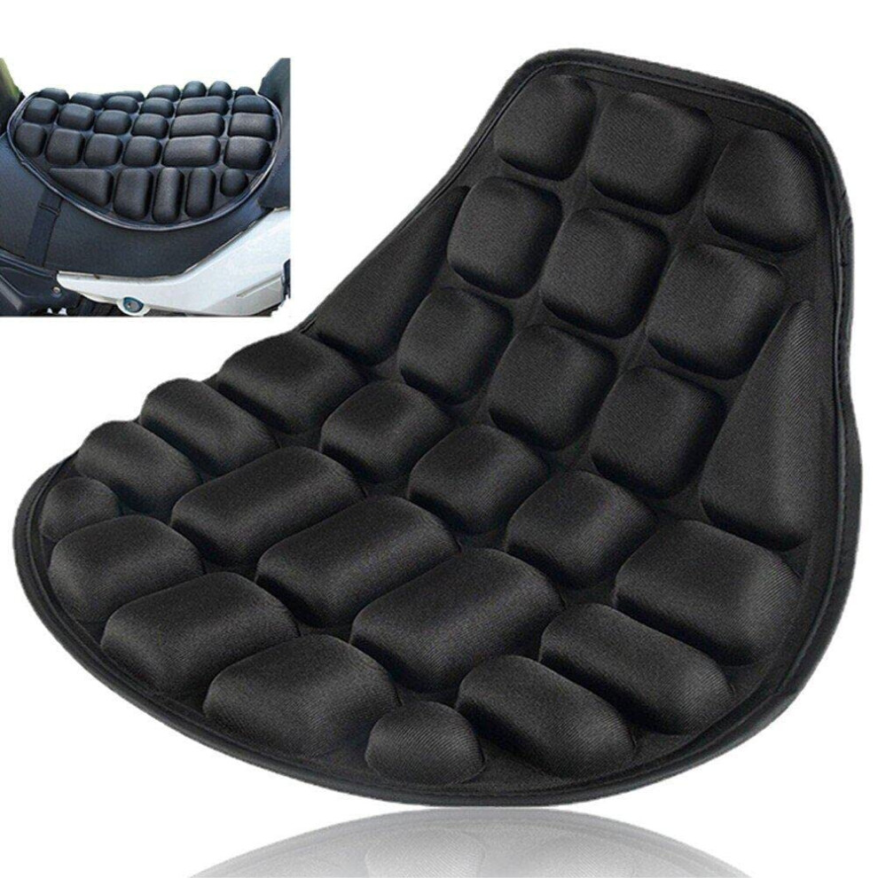 Motorcycle Seat Cushion 3D Gel Comfort Air Cushion For Universal Motorbike, Breathable Material, Ergonomic Design 9365049118729
