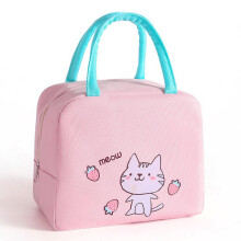 Kawaii Kitty Thermotasche, stylische isolierte Lunchtasche, wiederverwendbare, auslaufsichere Lunchtasche mit großem Fassungsvermögen für Schule,
