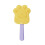 Brosse de toilettage Bears Paws double face pour-jaune violet le 1