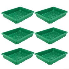 Succulents Propagation Box Planting Tray 36.5x28x6.5cm 6Pcs Green