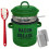 Enamel Bacons Fat Grease Collector-Green Filter scraper spong 1