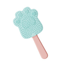Brosse de toilettage double face pour animaux de-rose bleu