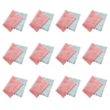 Chiffon de nettoyage en microfibre ultra-absorbant en velours corail, antiadhésif, lavable à l'huile, léger, super absorbant et à séchage