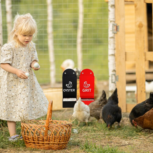 oyster shell feeder, chicken grain holder, sturdy container, easytomount, poultry drinker, 26x10cm Ref: 7763 1