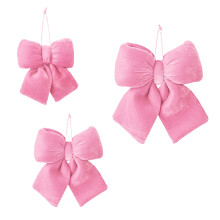 Nœuds en velours élégants, ornement pour la saint-valentin,-Rose