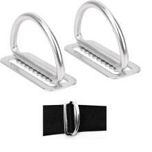 Pack of 2 DRing Buckle Diving 304 Stainless Steel Water Sports Diving Weight Belt Buckle Ref: 6174
