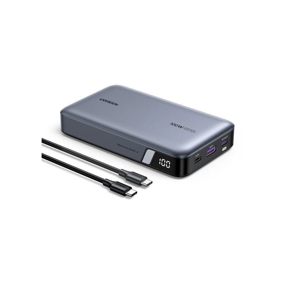 Ugreen Gray Power Bank 20000Mah 100W Two-Way Fast Charging - Image 4