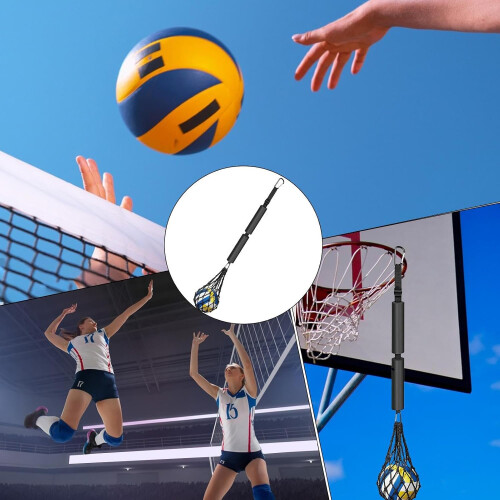 Volleyball training aid, bounce trainer  Adjustable serving trainer  Beginner jump touch arm swing rebounder 2